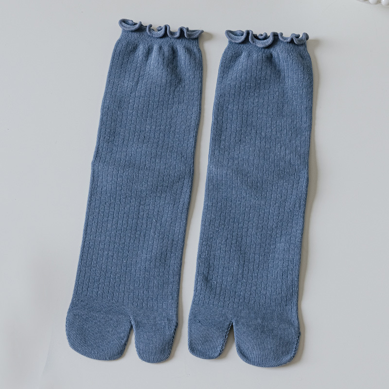 Čipkaste čarape za odvojene prste, pamukove, srednje dužine, japanski stil, za žene, za sve sezone