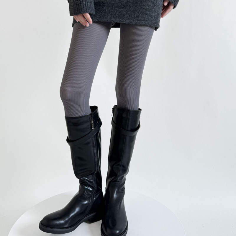 Colanți din velur pentru modelare, cu model simplu, subțiri, nylon 80–90%