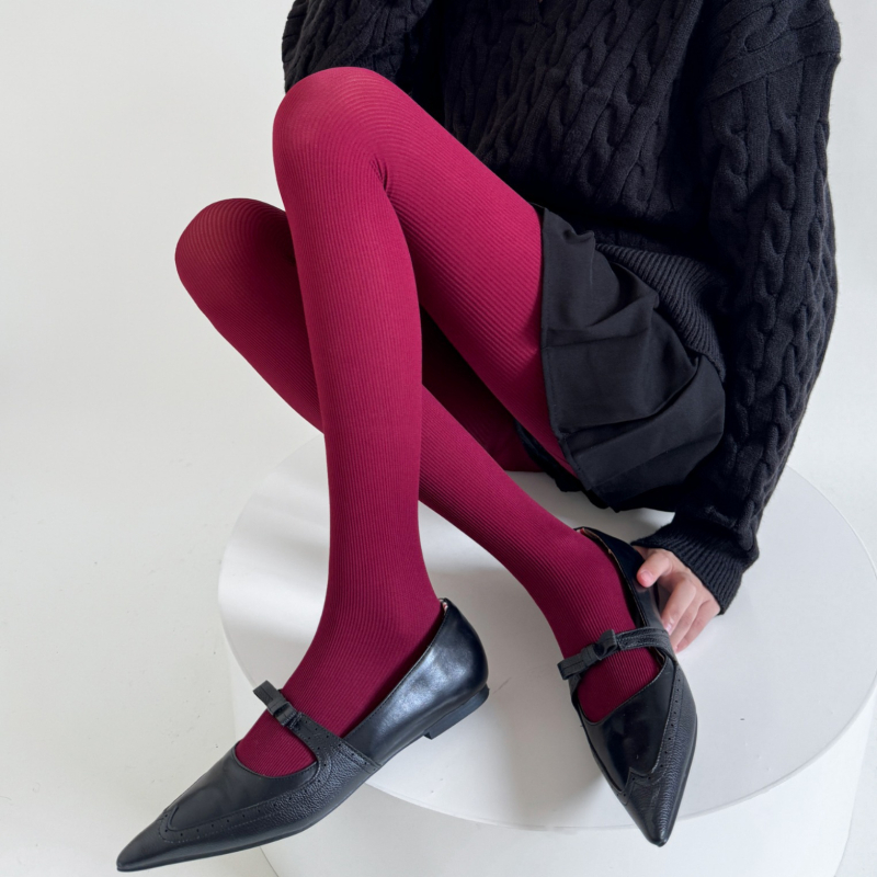 Colanți din velur pentru modelare, cu model simplu, subțiri, nylon 80–90%