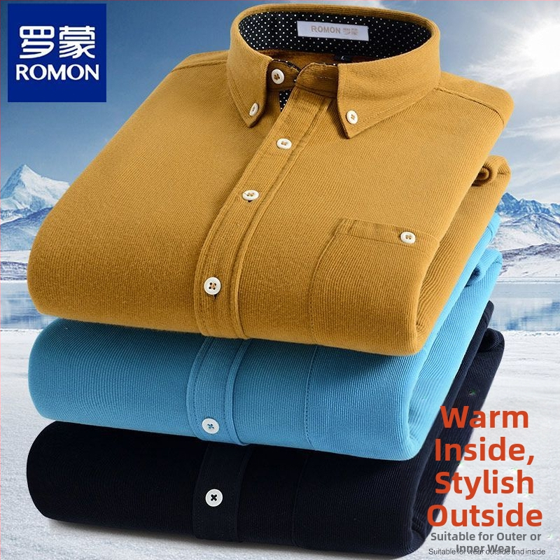 Férfi rayon ing álló gallérral és kapucnival, hosszú ujjú, bő szabás (Rayon; álló gallér; hosszú ujjú; kapucni; bő szabás)