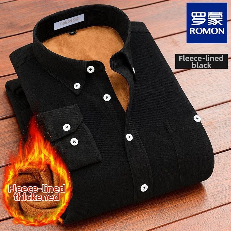 Férfi rayon ing álló gallérral és kapucnival, hosszú ujjú, bő szabás (Rayon; álló gallér; hosszú ujjú; kapucni; bő szabás)