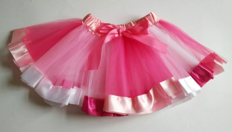 Fustă pentru copii cu croială neregulată – material din nylon; material principal 90% poliester, pentru fete 3–8 ani, vară