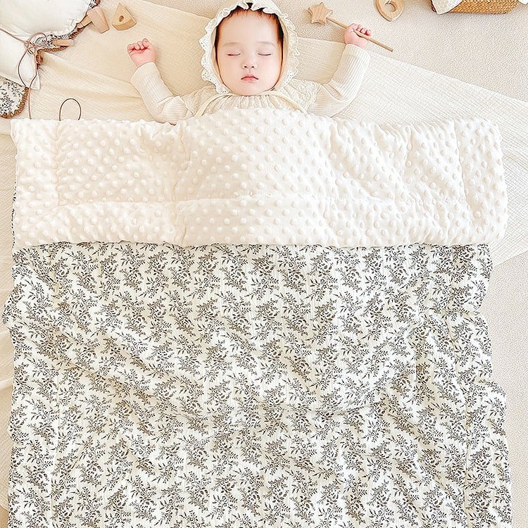 Detská perina na štyri ročné obdobia pre novorodencov – kryt na jeseň-zimu, výplň z hodvábnych vlákien, poťah z 100% bavlny, vhodná pre deti do 10 rokov
