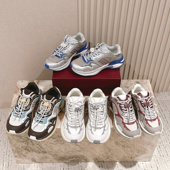 Αθλητικά παπούτσια με κλείσιμο με αγκράφα, πάνω μέρος από γνήσιο δέρμα και ύφασμα, χαμηλό προφίλ, απορροφητική καουτσούκ σόλα, unisex