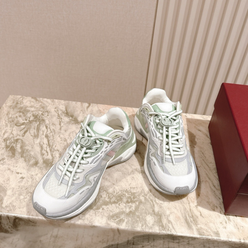 Αθλητικά παπούτσια με κλείσιμο με αγκράφα, πάνω μέρος από γνήσιο δέρμα και ύφασμα, χαμηλό προφίλ, απορροφητική καουτσούκ σόλα, unisex