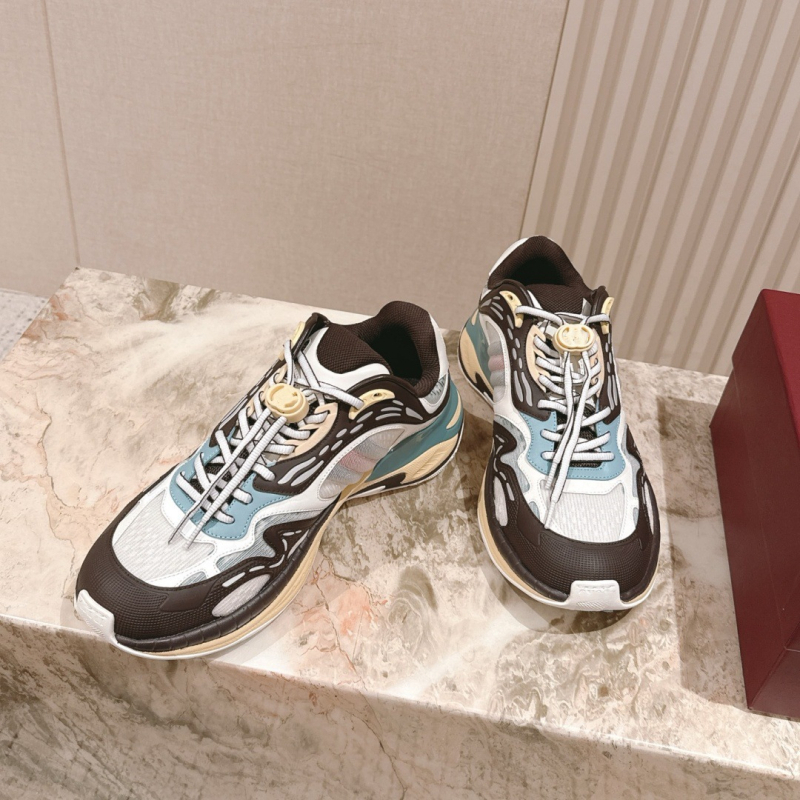 Αθλητικά παπούτσια με κλείσιμο με αγκράφα, πάνω μέρος από γνήσιο δέρμα και ύφασμα, χαμηλό προφίλ, απορροφητική καουτσούκ σόλα, unisex