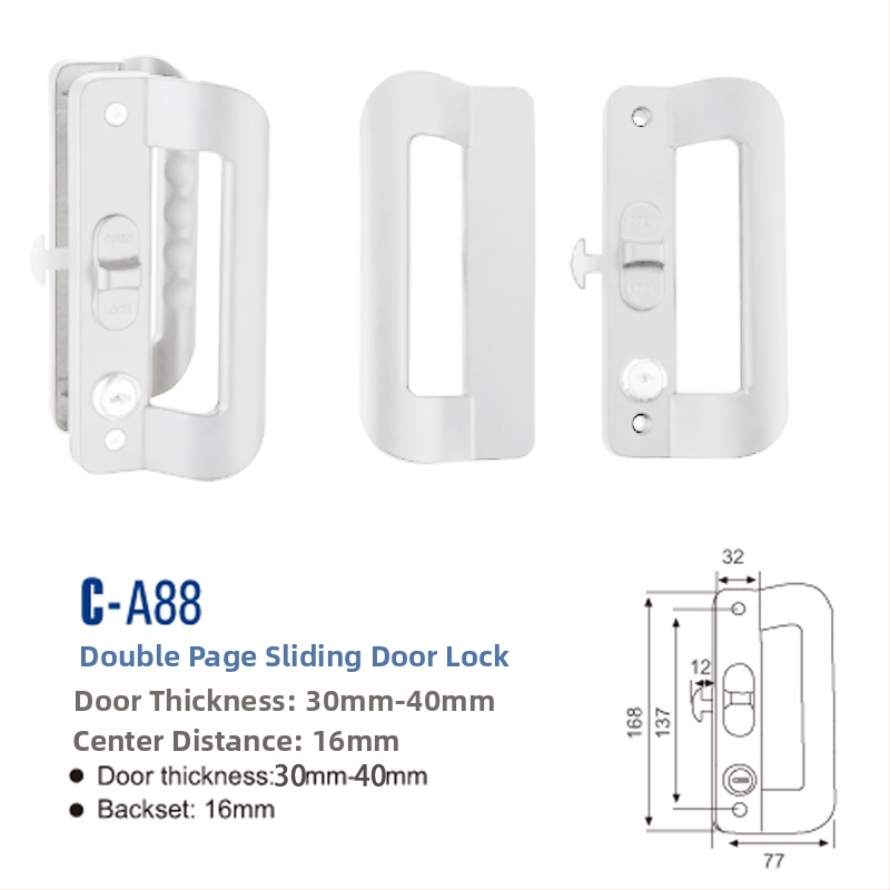 Brava za klizna vrata, Cobb Shield, model A88, aluminij
