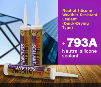 793-A Üvegszilikon ragasztó, gyors kötésű, semleges szilikon, tartós ragasztó-tömítő, átlátszó