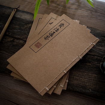 Rekwizite de carte veche pentru fotografie – portret în îmbrăcăminte tradițională chineză, model de carte cusută cu ață, hârtie Kraft, Micoxilin