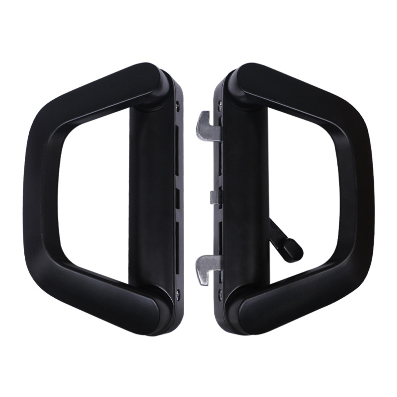 Brava za klizna vrata s drškom – model Butt sliding door lock; materijal: cinkova legura; stil: moderni minimalist; namjena: klizna vrata; s ključem