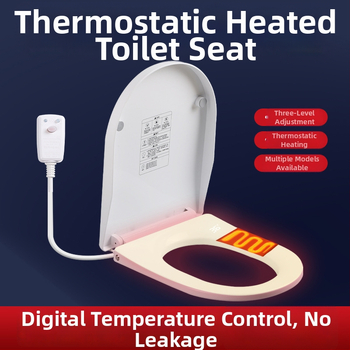 Inteligentné sedátko na toaletu s konštantnou teplotou, PP doska, nastaviteľné rozstupy otvorov, minimalistický štýl, bez diaľkového ovládania.