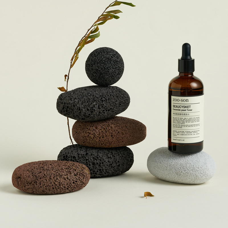 Accesorii de fotografiat din piatră naturală, în stil nordic, pentru natură statică, ornamente geometrice pentru fundal