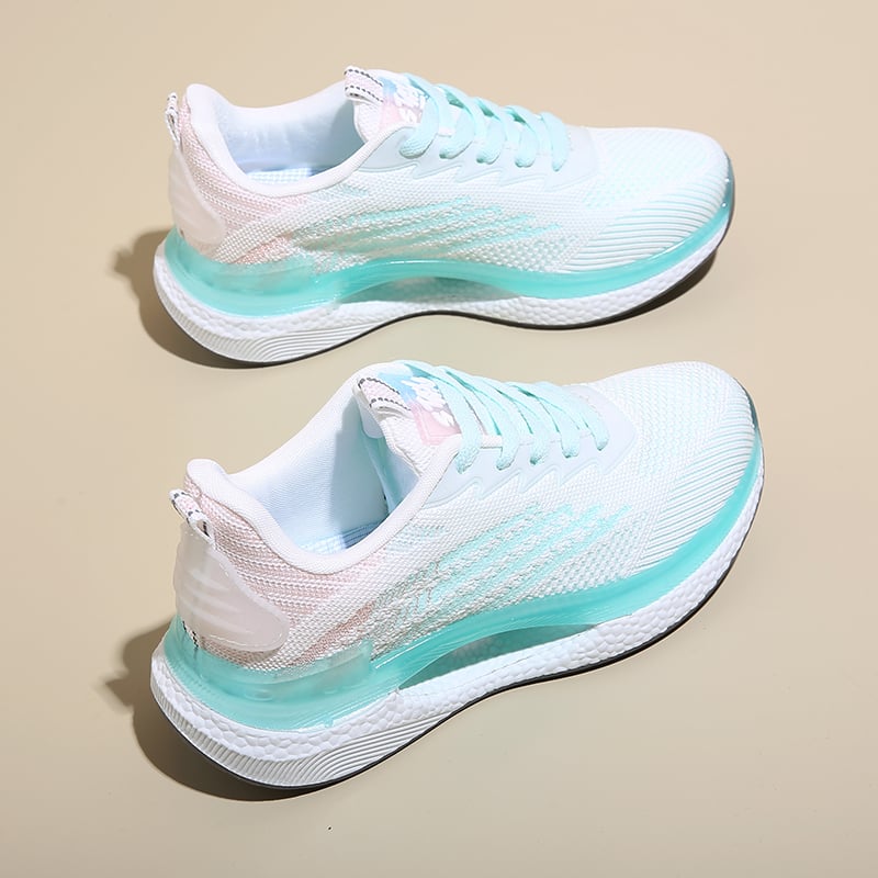 Γυναικείες καθημερινές αθλητικές παπούτσια με απορρόφηση κραδασμών και ελαφρύ, απαλό πάτο, στρογγυλή μύτη, άνω μέρος από συνθετικό δέρμα, εσωτερικό από μικροϊνες, καουτσούκ σόλα, χαμηλό ύψος φτέρνας 1–3 cm.