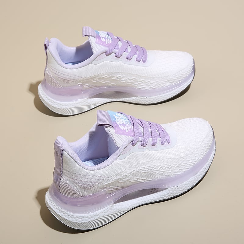 Γυναικείες καθημερινές αθλητικές παπούτσια με απορρόφηση κραδασμών και ελαφρύ, απαλό πάτο, στρογγυλή μύτη, άνω μέρος από συνθετικό δέρμα, εσωτερικό από μικροϊνες, καουτσούκ σόλα, χαμηλό ύψος φτέρνας 1–3 cm.