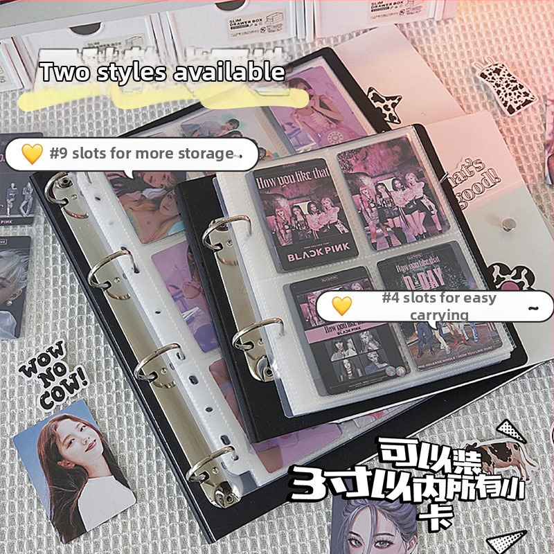 Szabadon cserélhető kártya- és fotóalbum, 50 oldal, nyomtatott logó, testreszabás elérhető, Márka: Cami