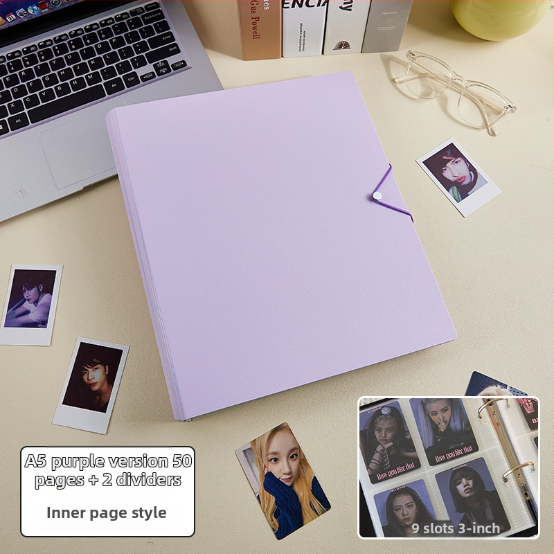 Αλμπουμ καρτών και φωτογραφιών με αφαιρούμενα φύλλα, 50 σελίδες, τυπωμένο λογότυπο, δυνατότητα προσαρμογής, Μάρκα: Cami