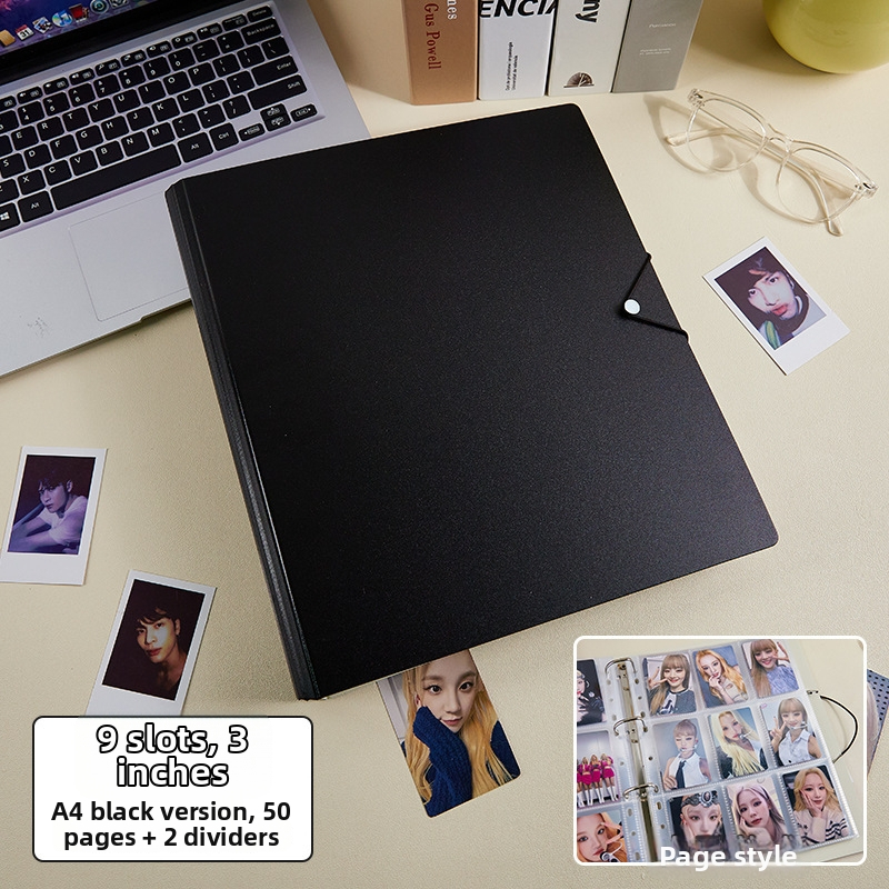 Αλμπουμ καρτών και φωτογραφιών με αφαιρούμενα φύλλα, 50 σελίδες, τυπωμένο λογότυπο, δυνατότητα προσαρμογής, Μάρκα: Cami