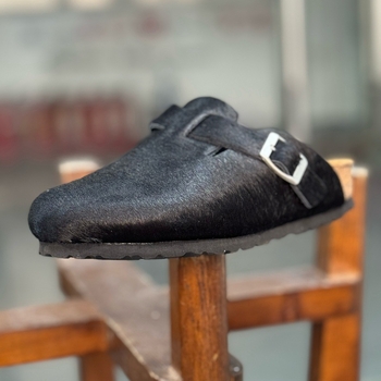 Női slip-on cipő ló-szőr mintás és állatmintás, bőr belső, EVA talp, talpvastagság 3–5 cm, mindennapi kényelem