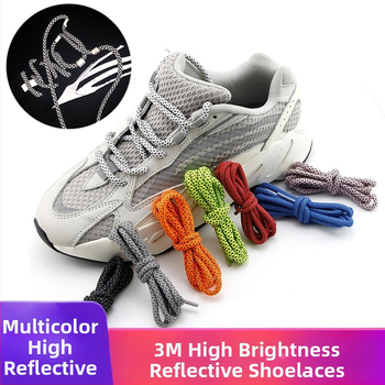 Adidași sneakers cu șireturi rotunde reflectorizante pentru Yeezy 350, 700 și 500 serii (talpă din cauciuc)