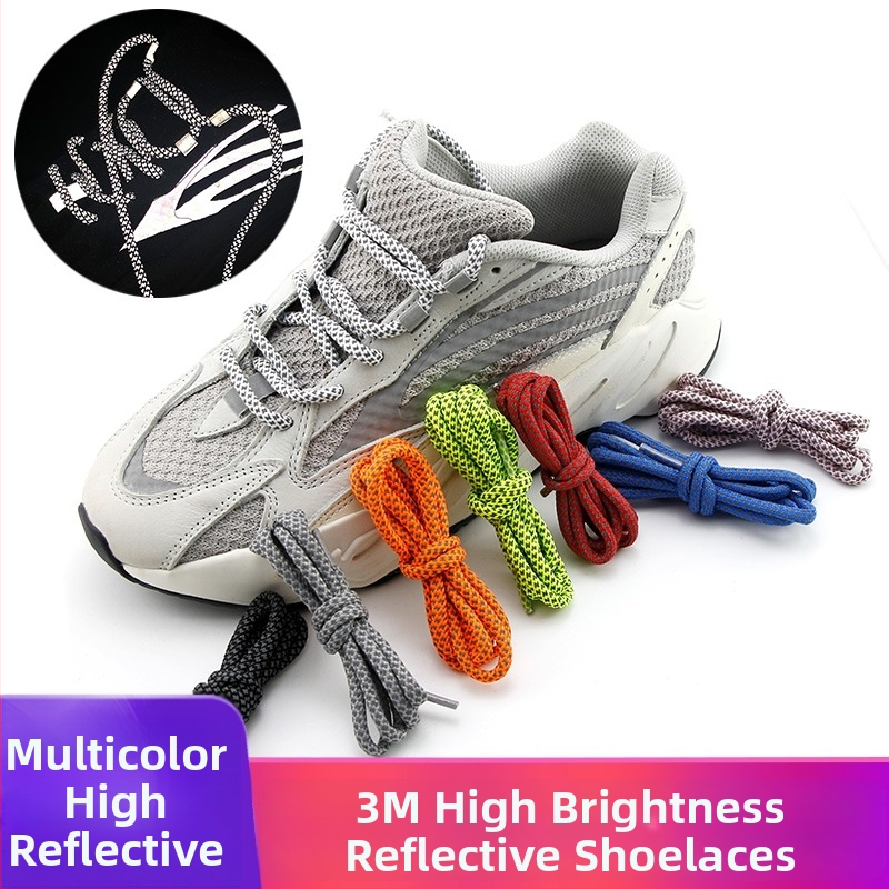 Tenisky so reflexnými kruhovými šnúrkami pre Yeezy 350, 700 a 500 série (gumová podrážka)