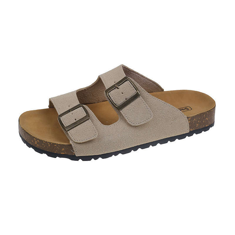 Сандали в стил Birkenstock с кръгла носка, горна и вътрешна част от Super fiber, гумена подметка, лято 2025 г.