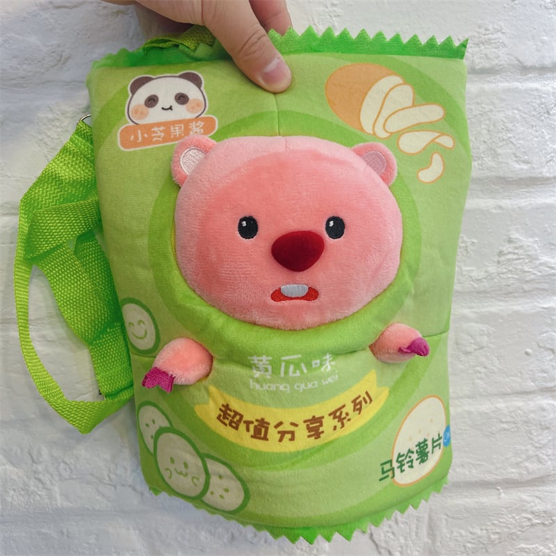 Плюшена кукла, животински стил, карикатурен дизайн, пълнене от фибър памук, къс плюш, подходяща възраст 15–35