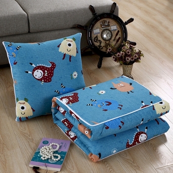 Automobilový vankúš - prikrývka, karikatúrny vzor, polyesterové vlákno výplň, prispôsobiteľné