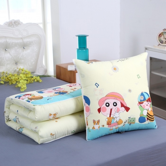 Automobilový vankúš - prikrývka, karikatúrny vzor, polyesterové vlákno výplň, prispôsobiteľné