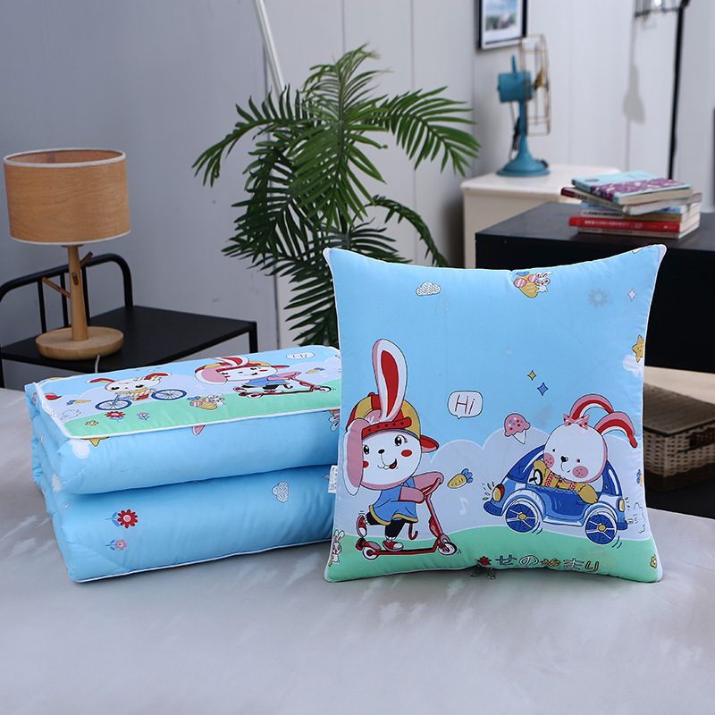 Automobilový vankúš - prikrývka, karikatúrny vzor, polyesterové vlákno výplň, prispôsobiteľné