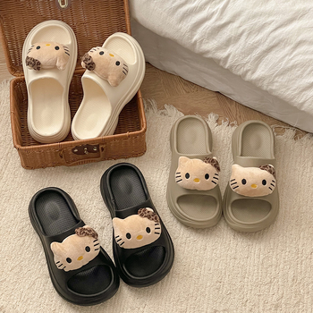 Чехли с една презрамка EVA – кръгла носка, дебела подметка, анти-плъзгане, за вътрешно и външно ползване, лято 2025