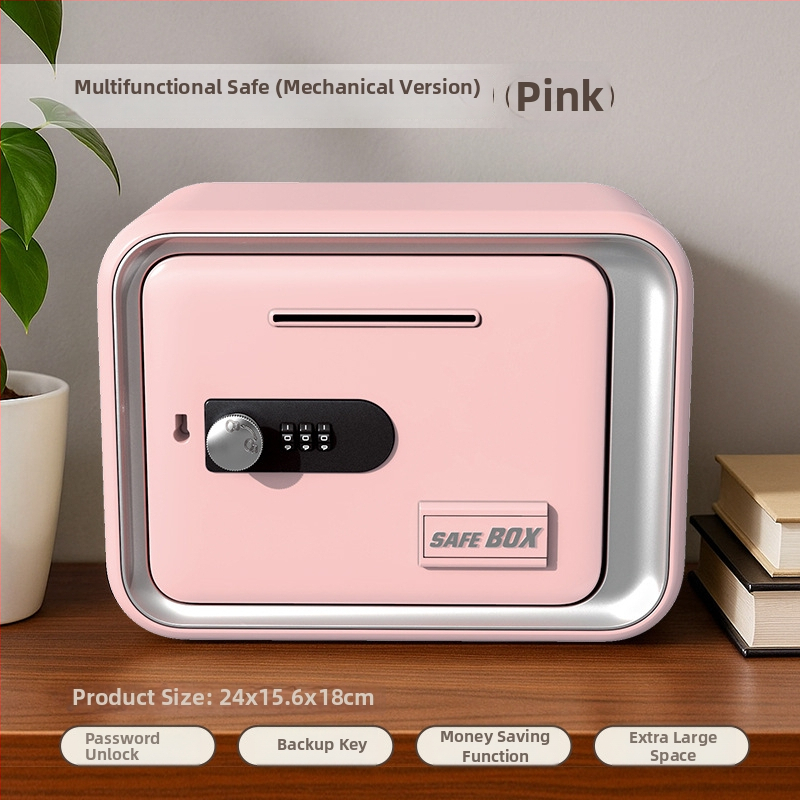 Παιδικός οικιακός κουμπαρά-ασφαλές με μηχανικό κωδικό κλείδωμα, πλαστική κατασκευή, μεγάλη χωρητικότητα, έξυπνη προστασία από κλοπή