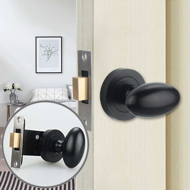 Egg lock - încuietoare de ușă ascunsă și mâner pentru uși interioare din lemn, aliaj de zinc, stil modern minimalist, de Sir/gorgeous