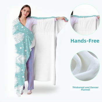 Pătură din poliester cu desen animat, imprimată, 230 g, iarnă, personalizabilă