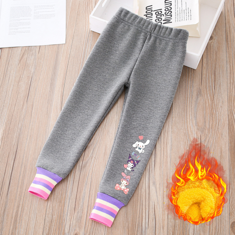 Κοριτσίστικα κολάν με επένδυση φλίς, χειμερινά, στενή γραμμή, 60% πολυεστέρας, ανάμειξη χημικών ινών