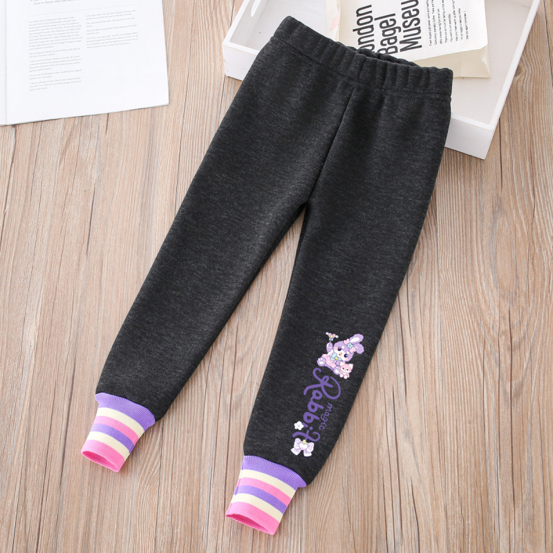 Κοριτσίστικα κολάν με επένδυση φλίς, χειμερινά, στενή γραμμή, 60% πολυεστέρας, ανάμειξη χημικών ινών