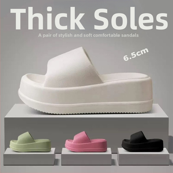 Дамски EVA чехли с дебел под, квадратен нос, прост стил, MT.MIT, лято 2024