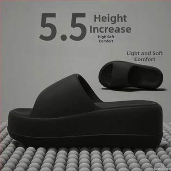 Дамски EVA чехли с дебел под, квадратен нос, прост стил, MT.MIT, лято 2024