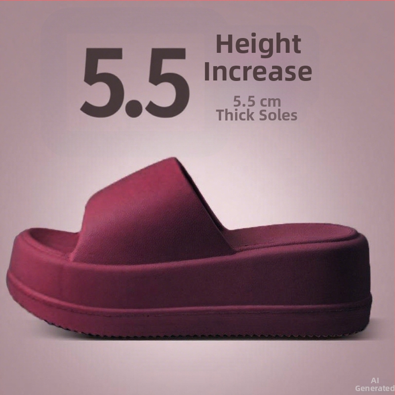 Dámske EVA papuče s hrubou podrážkou, štvorcová špička, jednoduchý štýl, MT.MIT, leto 2024