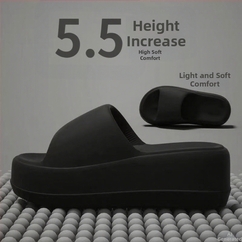 Dámske EVA papuče s hrubou podrážkou, štvorcová špička, jednoduchý štýl, MT.MIT, leto 2024