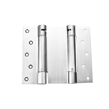 Rugós pánt rozsdamentes acélból, szálcsiszolt felület, kétirányú nyitás, automatikus zárás