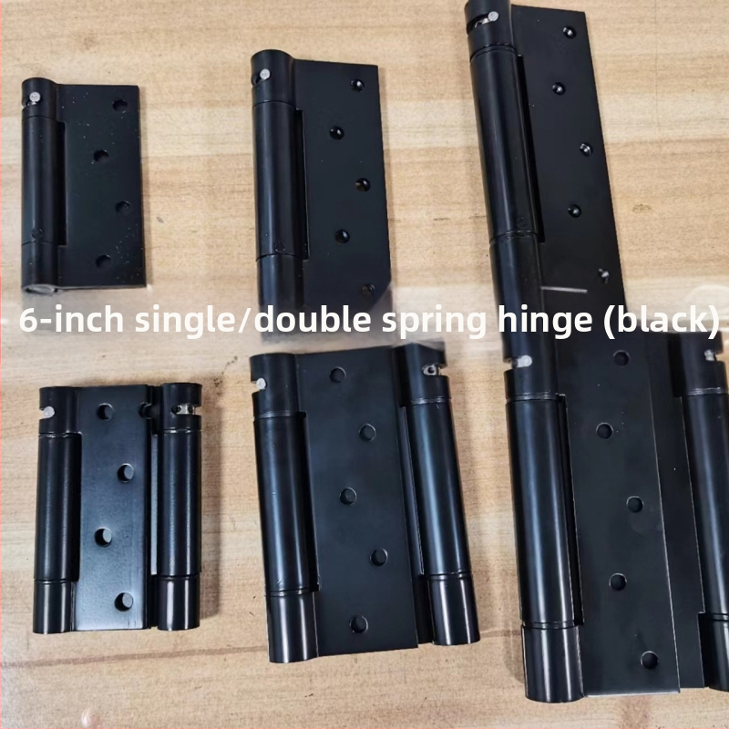 Rugós pánt rozsdamentes acélból, szálcsiszolt felület, kétirányú nyitás, automatikus zárás