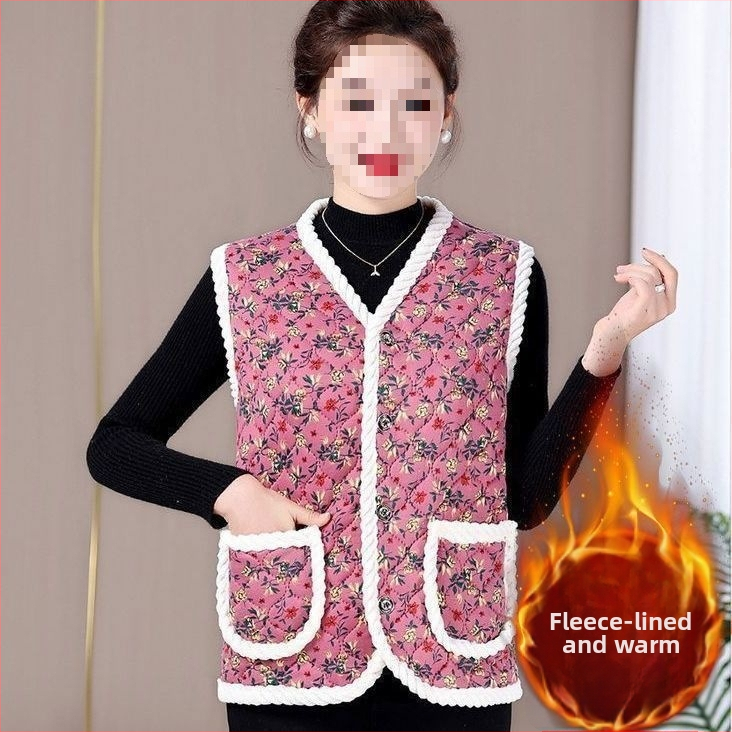 Dámska vesta z ovčej vlny s V výstrihom, jedným gombom, ultra krátka dĺžka, vlnená výplň