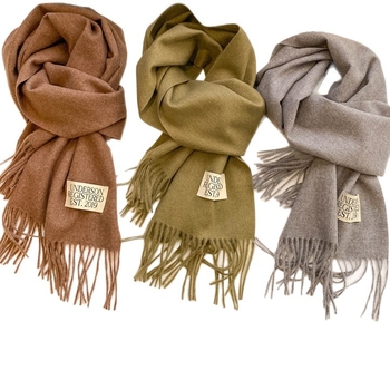 Женски зимен шал, имитационен кашмир, 100% акрил, warp-knit техника, японско-корейски стил