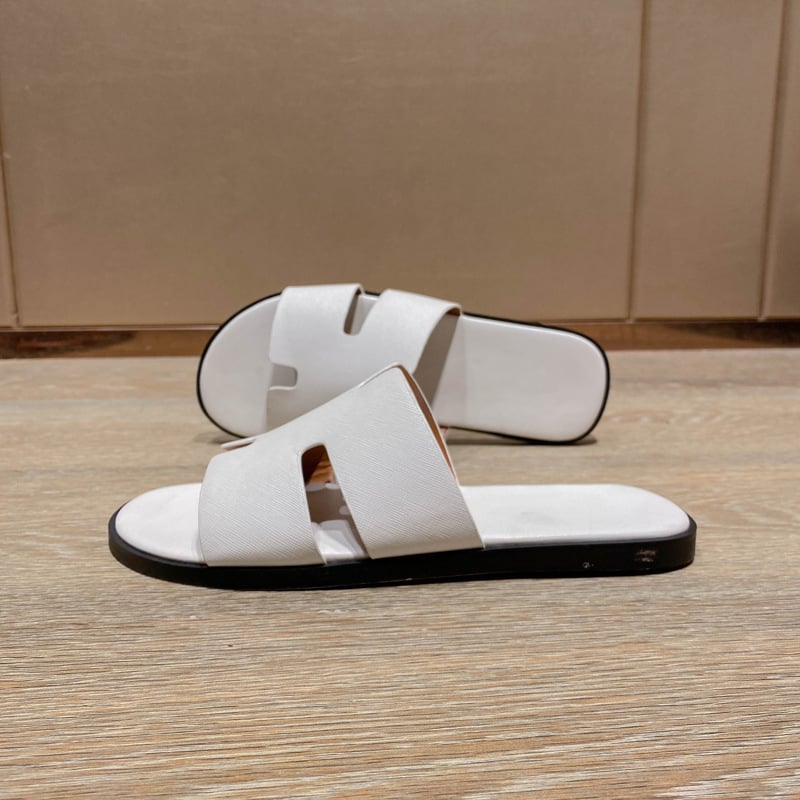 Ανδρικά πέδιλα — επάνω μέρος από δέρμα μικροϊνών, σόλα από καουτσούκ, κορεατικό στυλ