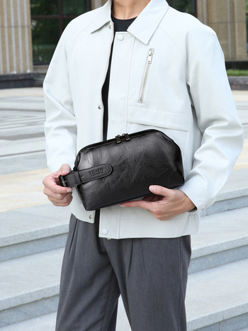 Geantă clutch pentru bărbați - Material PU • Brand: Saro Xi • Interior: poliester • Funcție: reduce povara