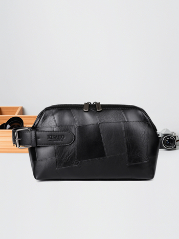 Geantă clutch pentru bărbați - Material PU • Brand: Saro Xi • Interior: poliester • Funcție: reduce povara