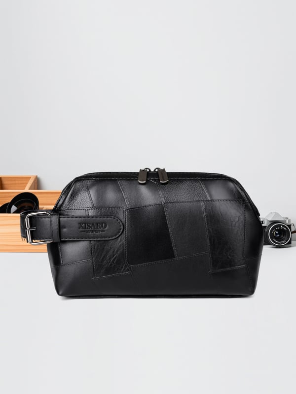 Geantă clutch pentru bărbați - Material PU • Brand: Saro Xi • Interior: poliester • Funcție: reduce povara