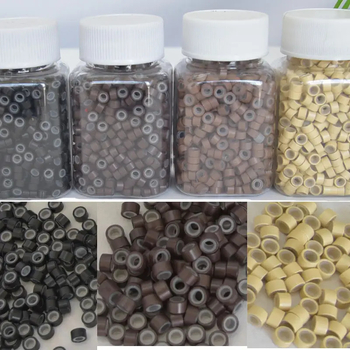 DF001 Szilikon zárógyűrű hajkiegészítőkhöz egyenes hajhoz