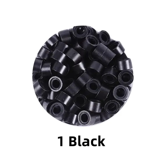 DF001 Szilikon zárógyűrű hajkiegészítőkhöz egyenes hajhoz