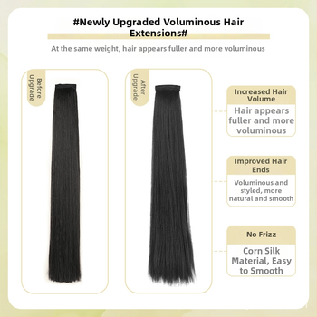 Perika od svile za Hanfu, ravna kosa, model: corn silk hair row, mehaničko obrađivanje, materijal: domaća svila, nije dopušteno trajno bojanje ili kemijsko uvijanje